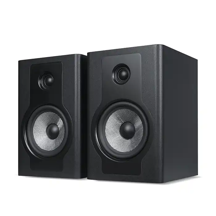 Premium Dual-Driver Bookshelf Monitor – Silk Dome Tweeter & Kevlar Mid-Bass